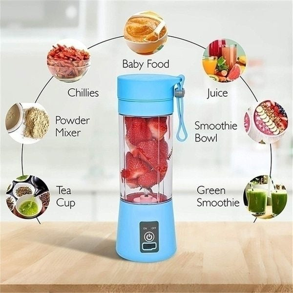Portable Mini 6 blade Juicer blender | Outdoor Juicing Cup (380ml)
