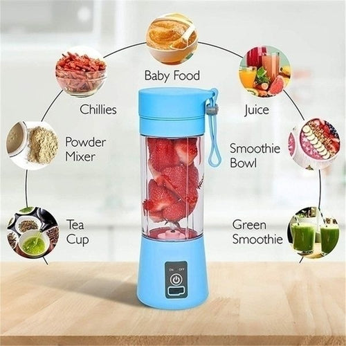 Portable Mini 6 blade Juicer blender | Outdoor Juicing Cup (380ml)