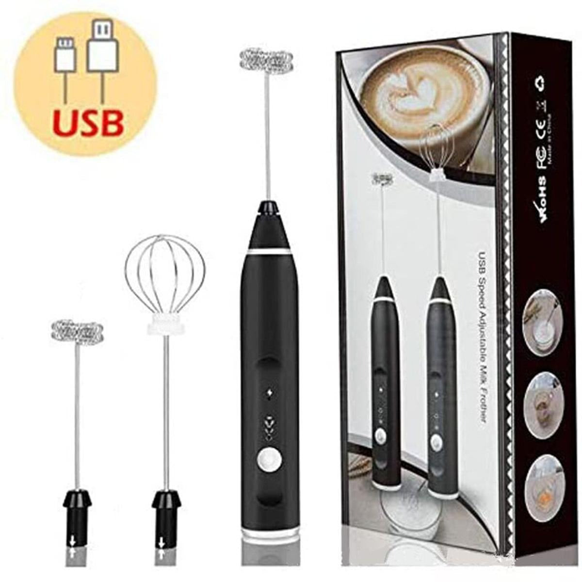 2-in-1 Rechargeable Coffee Beater & Electric Milk Frother – Smooth Mixing, Compact