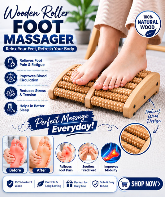 Wooden Foot Massager