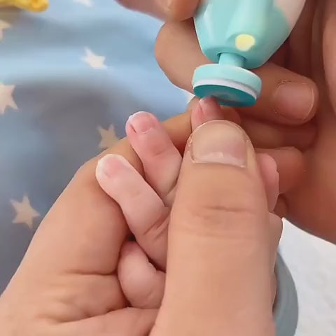 6-in-1 Electric Baby Nail Trimmer Set – Safe Infant Nail Filer, Clipper